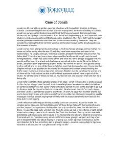 Case of Jonah: Psychological Case Study