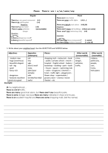 There Is/Are: Describing Places - English Worksheet