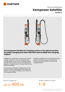 Kempower Satellite Version 2 DC Charging System Datasheet