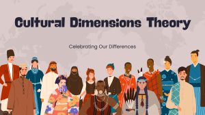 Cultural Dimensions Theory: Understanding Global Cultures & Communication