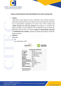 Plan de Control de Veh&iacute;culos para Mantenimiento B2B