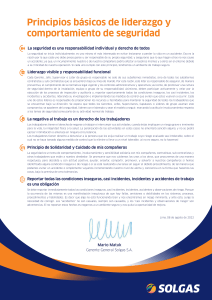 Principios b&aacute;sicos de liderazgo y seguridad en el trabajo