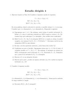 Gu&iacute;a de Estudio de Econometr&iacute;a: Modelos de Regresi&oacute;n y Estimadores MCO