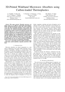 3D-Printed Microwave Absorbers: Carbon-Loaded Thermoplastics