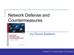 Chapter 3: Fundamentals of Firewalls