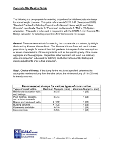 Concrete Mix Design Guide | ACI 211.1-91