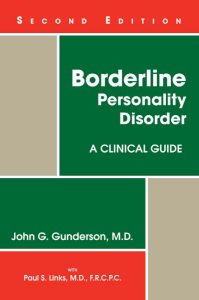 Borderline Personality Disorder Clinical Guide