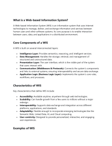 What is a Web-based Information System? Components & Examples