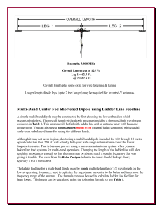 Build a Multi-Band Shortened Dipole with Ladder Line Feedline