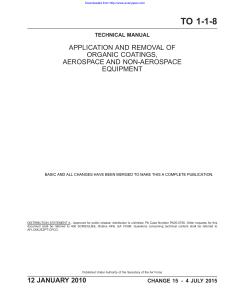 Organic Coating Application & Removal: Aerospace & Non-Aerospace