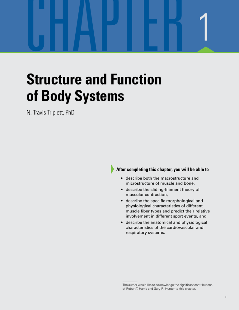 Structure & Function of Body Systems: Muscle, Bone, Cardiovascular ...