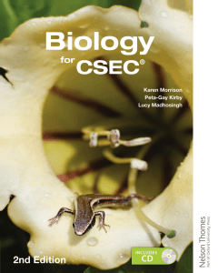 Biology for CSEC 2nd Edition Textbook