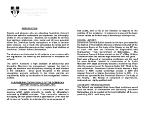 Dominican Convent School Bahawalpur Prospectus | Admissions & Rules