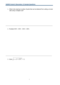 SASMO Grade 8 (Secondary 2) Math Sample Questions with Solutions