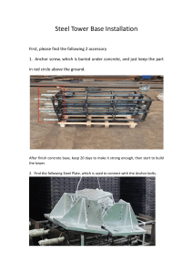 Steel Tower Base Installation Guide: Anchor Screws & Steel Plates