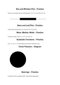 Math Practice Problems: Statistics, Algebra, Geometry & Trigonometry