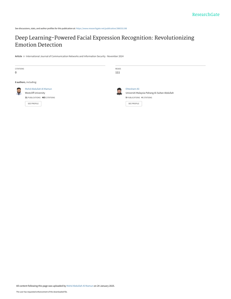Deep Learning Facial Expression Recognition: Emotion Detection