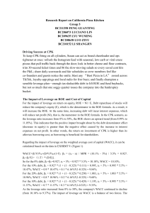 CPK Leverage Strategy: ROE, WACC, Share Price Analysis Report