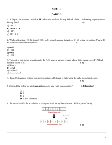 Digital Logic & Number Systems Exam Questions