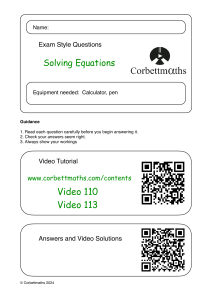 Pytania Egzaminacyjne z Rozwiązywania R&oacute;wnań