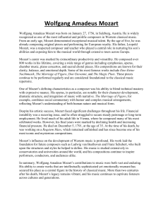 Wolfgang Amadeus Mozart: Life, Music, and Enduring Legacy