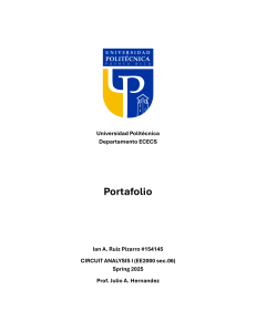 Portafolio de An&aacute;lisis de Circuitos I - EE2000 Primavera 2025