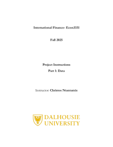 Econ3331 International Finance Project: Data Retrieval & Analysis