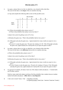 Probability Problems: Dice, Coins, Conditional Probability Exercises