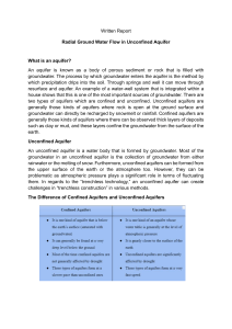 Radial Groundwater Flow in Unconfined Aquifers: Analysis & Equations