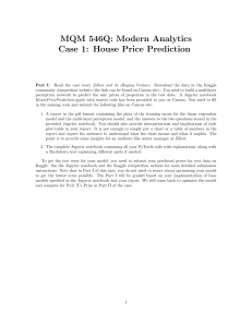 MQM 546Q: House Price Prediction Case Study with PyTorch & Zillow