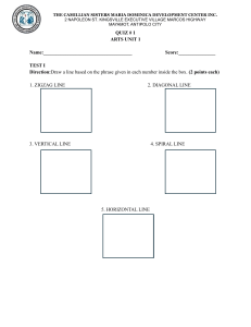 Elementary Art Quiz: Lines, Shapes, and Views - Unit 1 Assessment