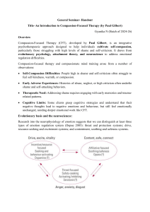 Compassion-Focused Therapy (CFT): Introduction, Basis & Practices