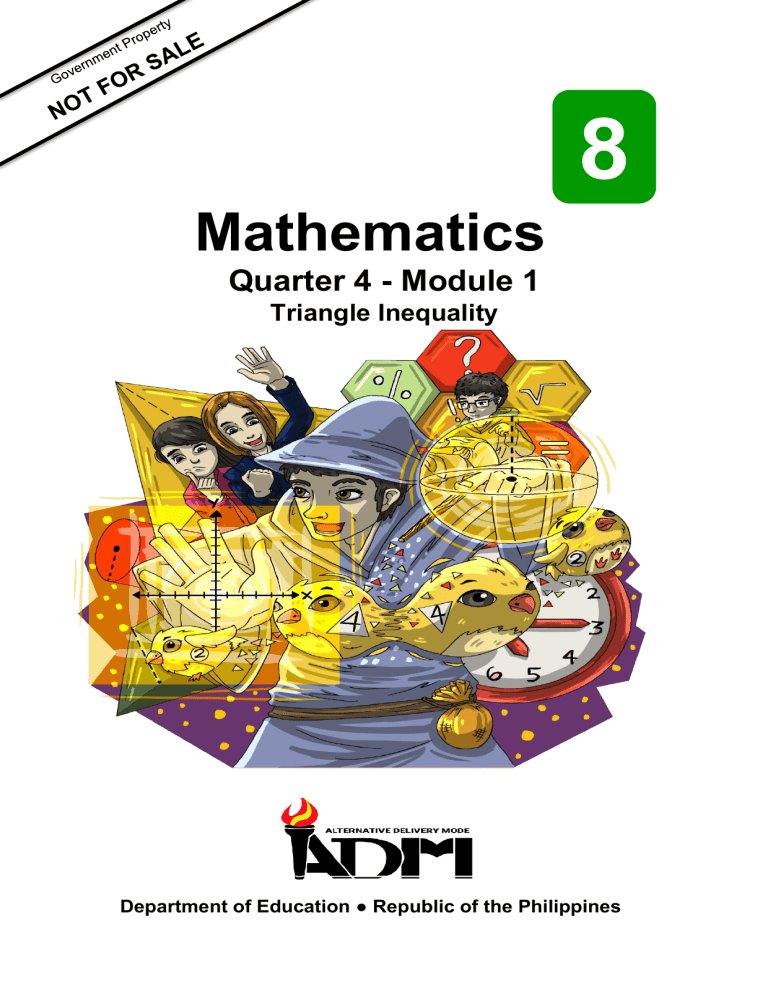 Mathematics Grade 8 Module 1: Triangle Inequality Theorem
