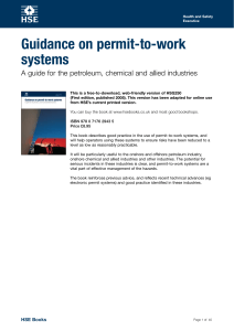 Guidance on Permit-to-Work Systems (HSG250)