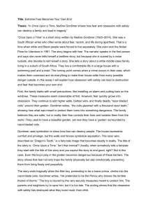 Nadine Gordimer's 'Once Upon a Time': Fear, Safety, and Tragedy Analysis