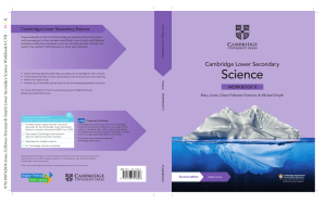 Cambridge Lower Secondary Science Workbook 8 | Mary Jones