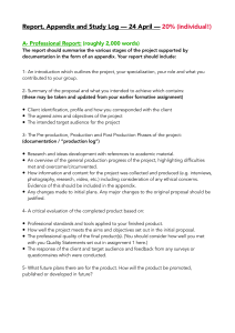 Assignment Report Guidelines