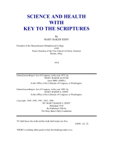 Science and Health: Christian Science & Scriptures