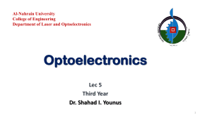Semiconductors: N-type & P-type, Fermi Level - Optoelectronics Lecture