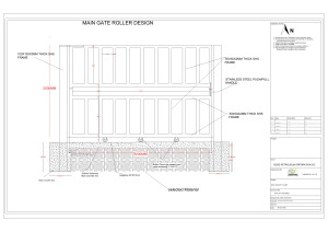 Main Gate Roller Design Technical Drawing
