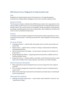Bridging AI Implementation Gap in Energy: DBA Change Management Framework