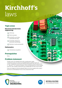 Kirchhoff's Laws: Circuit Analysis for Electrical Engineering