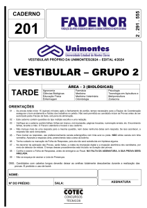 Exame Vestibular Unimontes 2024 - Ci&ecirc;ncias Biol&oacute;gicas