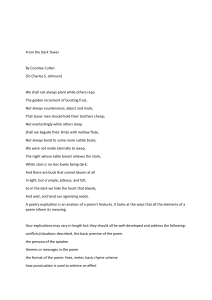 "From the Dark Tower" Poetry Explication: Countee Cullen Analysis