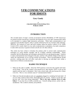 VFR Communications Guide for Pilots
