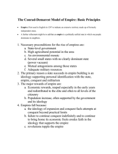 Conrad-Demarest Model of Empire: Basic Principles