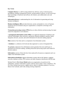 Module 1: Information Systems in Business Summary