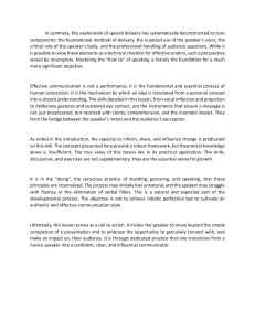 Mastering Speech Delivery: Connect & Influence Your Audience