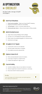 AI Optimization Checklist: Win Back Traffic