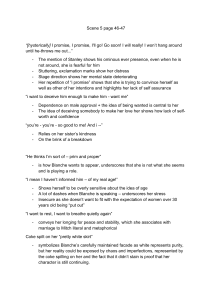 A Streetcar Named Desire Scene 5 Analysis: Blanche's Deterioration